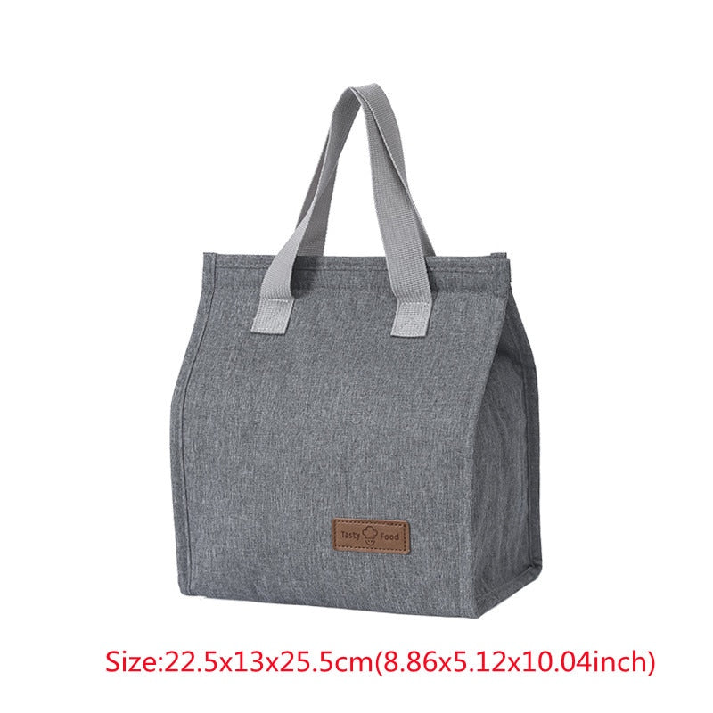 Women's Thermal Lunch Box Bag Portable Kids School Fresh Food Men's Cooler Bento Pouch Office Picnic Purse Accessories