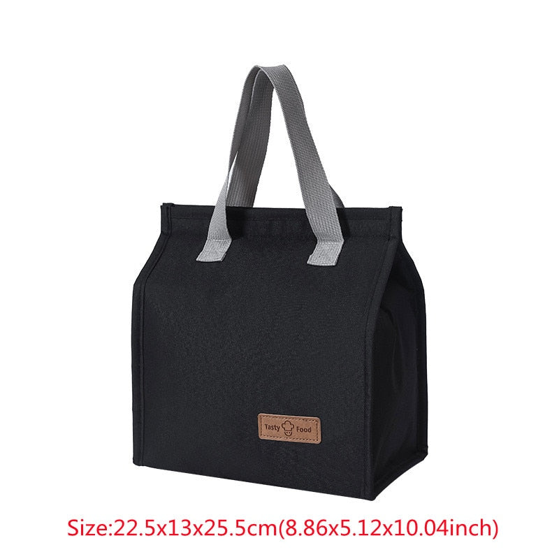 Women's Thermal Lunch Box Bag Portable Kids School Fresh Food Men's Cooler Bento Pouch Office Picnic Purse Accessories