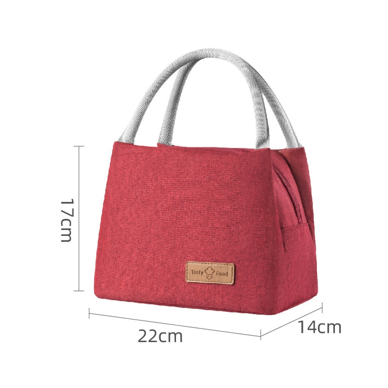 Women's Thermal Lunch Box Bag Portable Kids School Fresh Food Men's Cooler Bento Pouch Office Picnic Purse Accessories