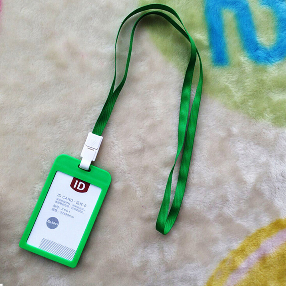 Candy Color Lanyard Plastic Student Id Card