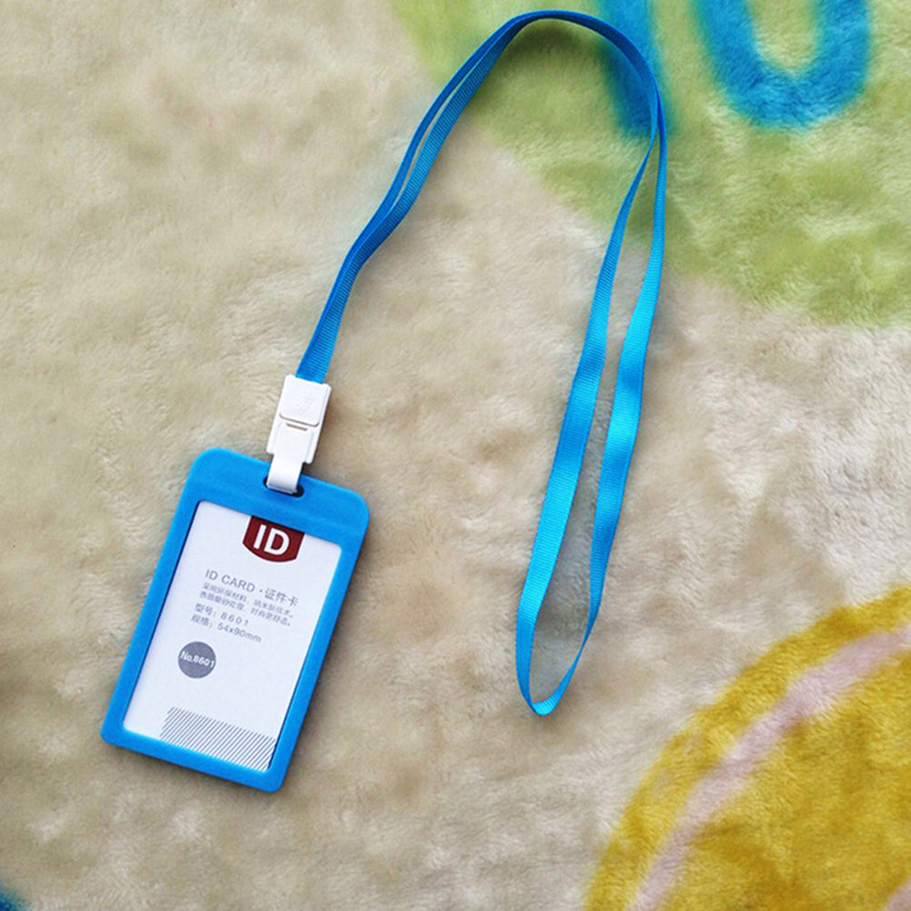 Candy Color Lanyard Plastic Student Id Card