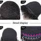 Fashion Wig Hair Set Short Curly Hair Real Human Hair Headgear