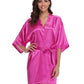RB032 2018 New Silk Kimono Robe Bathrobe Women Silk Bridesmaid Robes Sexy Navy Blue Robes Satin Robe Ladies Dressing Gowns