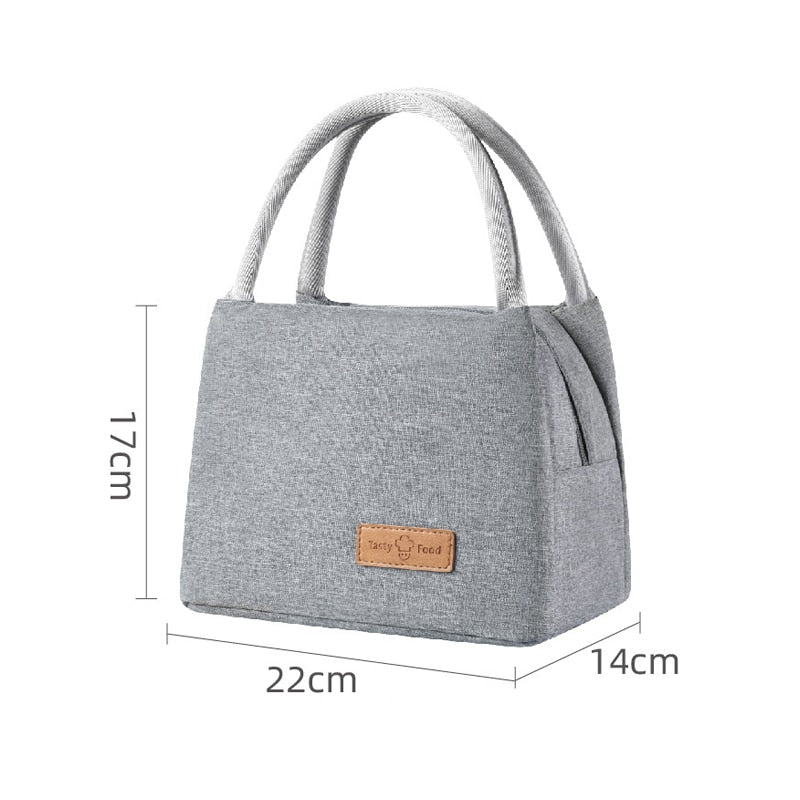 Women&#39;s Thermal Lunch Box Bag Portable Kids School Fresh Food Men&#39;s Cooler Bento Pouch Office Picnic Purse Accessories