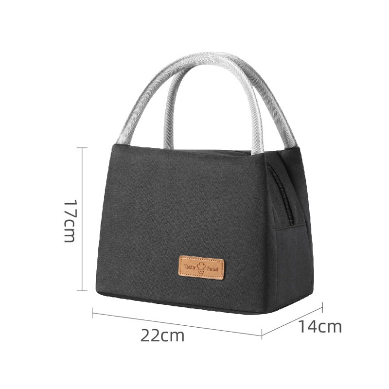 Women&#39;s Thermal Lunch Box Bag Portable Kids School Fresh Food Men&#39;s Cooler Bento Pouch Office Picnic Purse Accessories